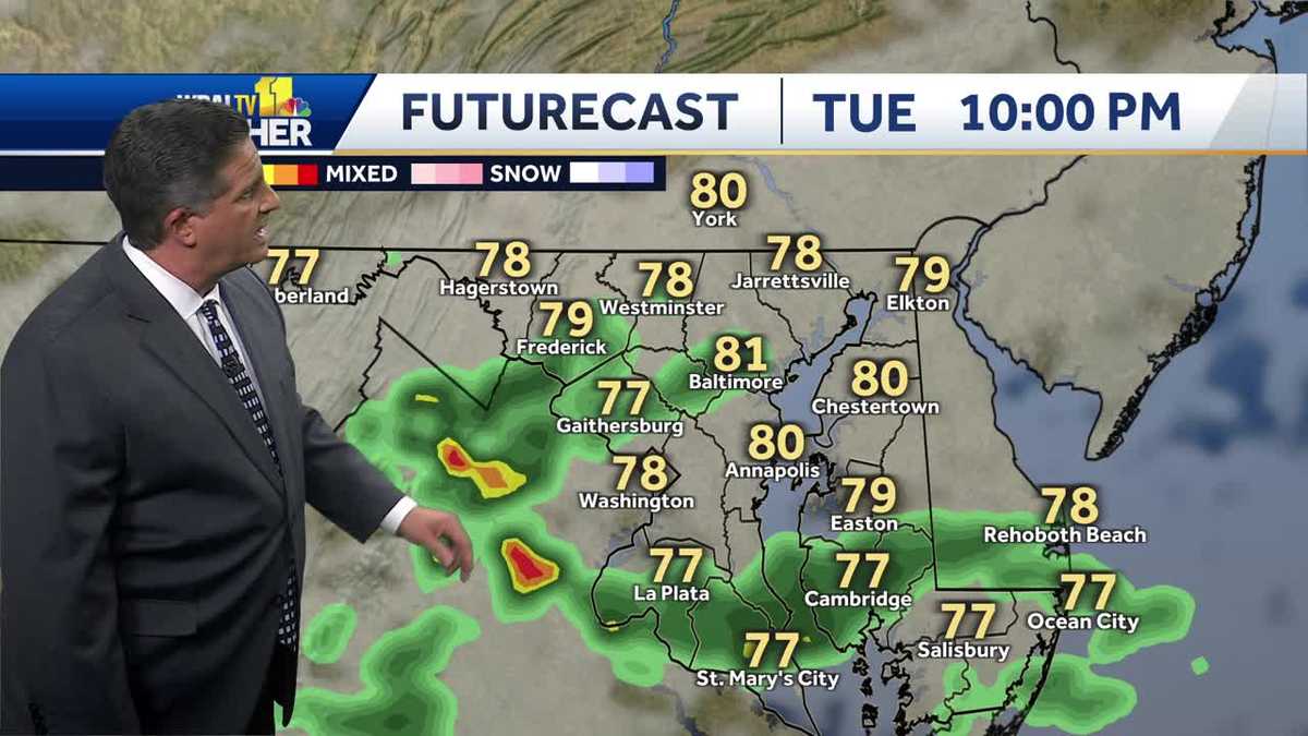 Partly sunny Tuesday with chance for evening thunderstorms