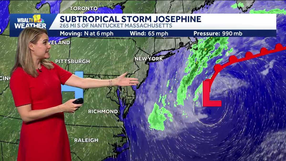 Sunny and breezy on Thursday in the Baltimore area