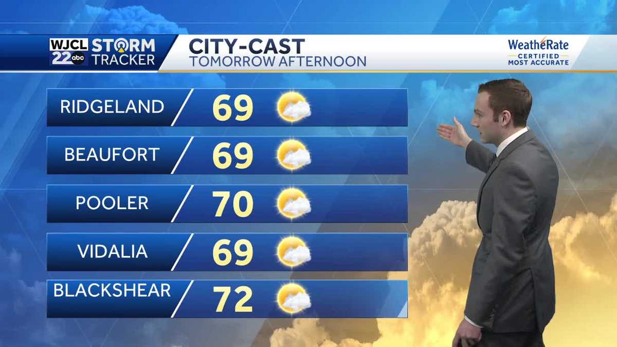 Sunshine returns on Monday for SE Georgia and the Lowcountry - WJCL