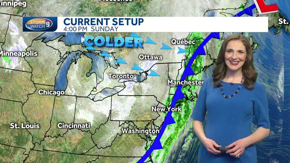 Watch: Colder air returns for the start of the work week