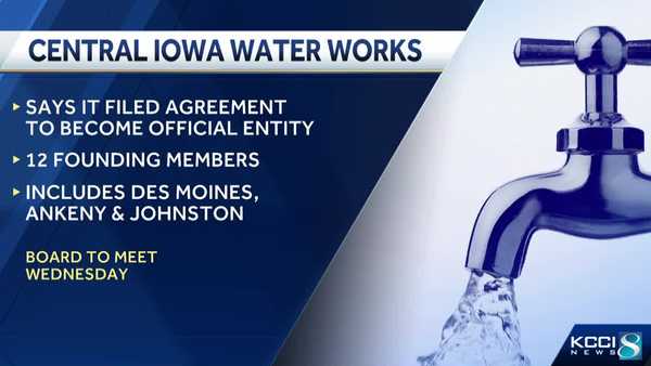 central iowa water works becomes official entity with the state