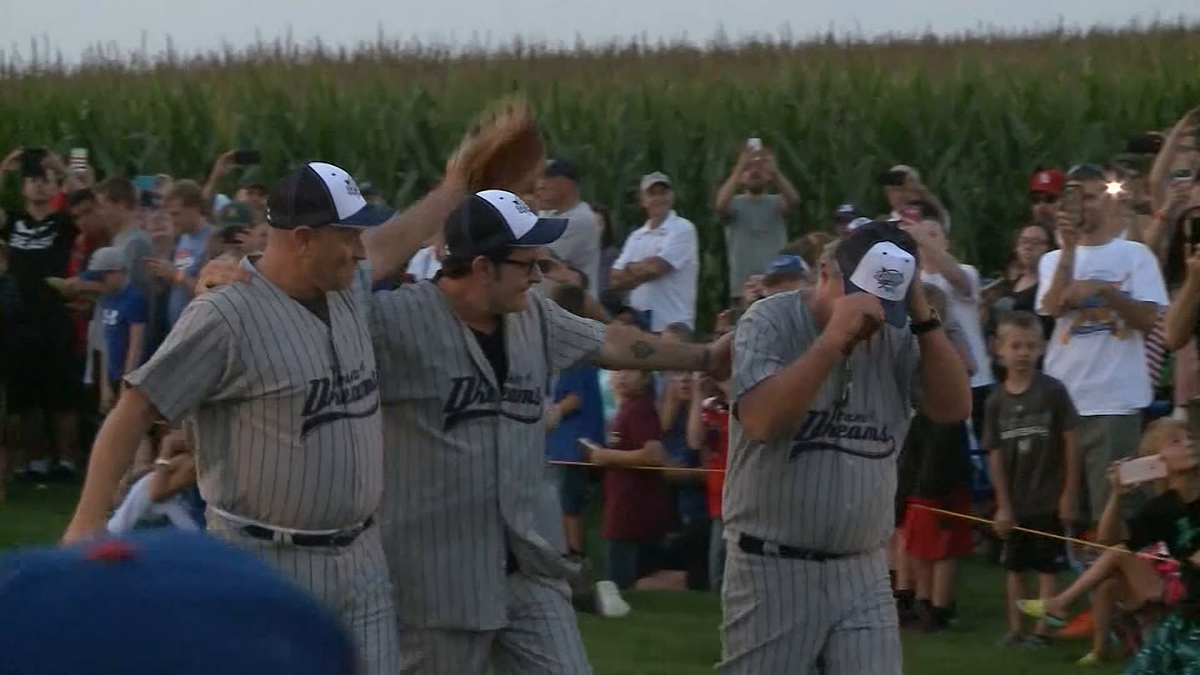 A great day for baseball: Thousands gather at 'Field of Dreams' movie site