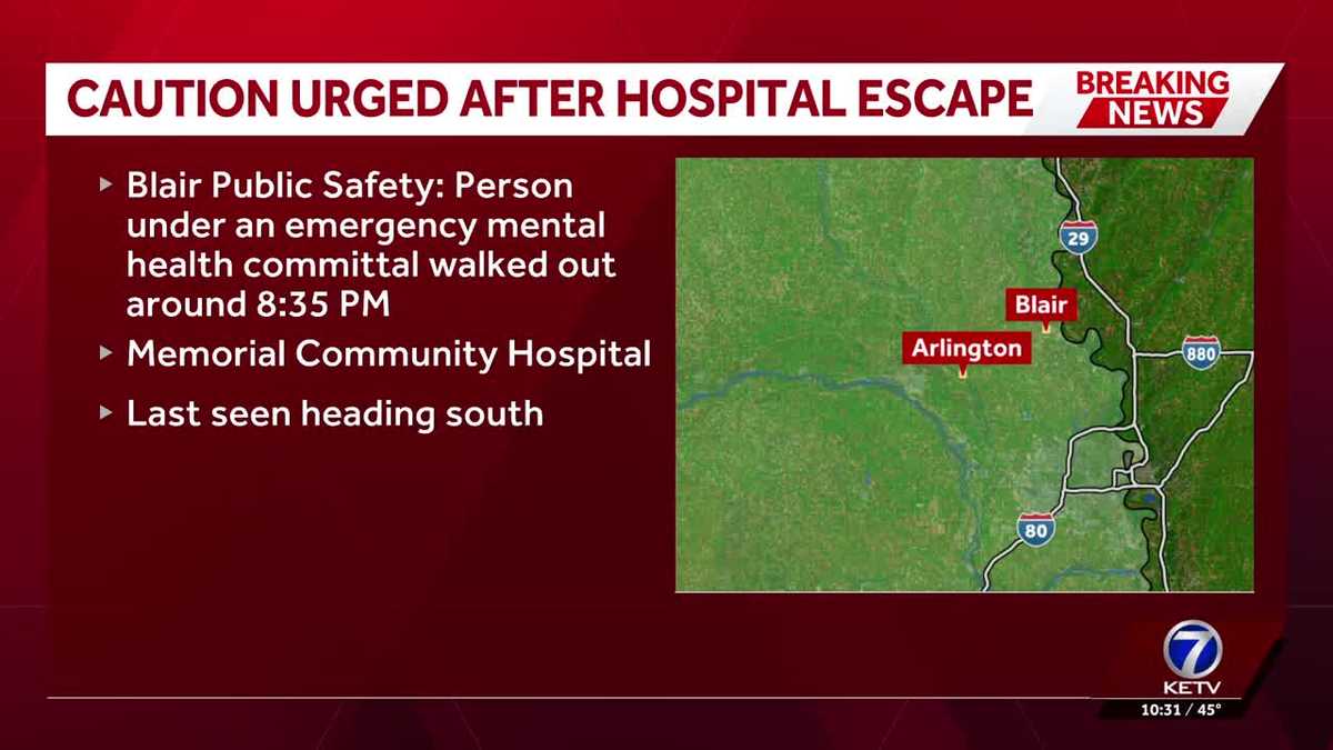 Blair Police find man who escaped hospital