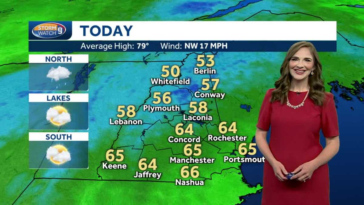 NH forecast video: Fall-like temperatures with low humidity