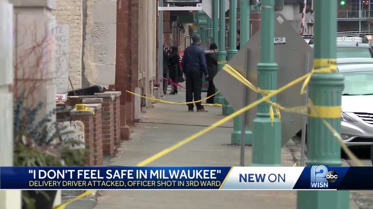 Delivery driver attacked, police officer shot