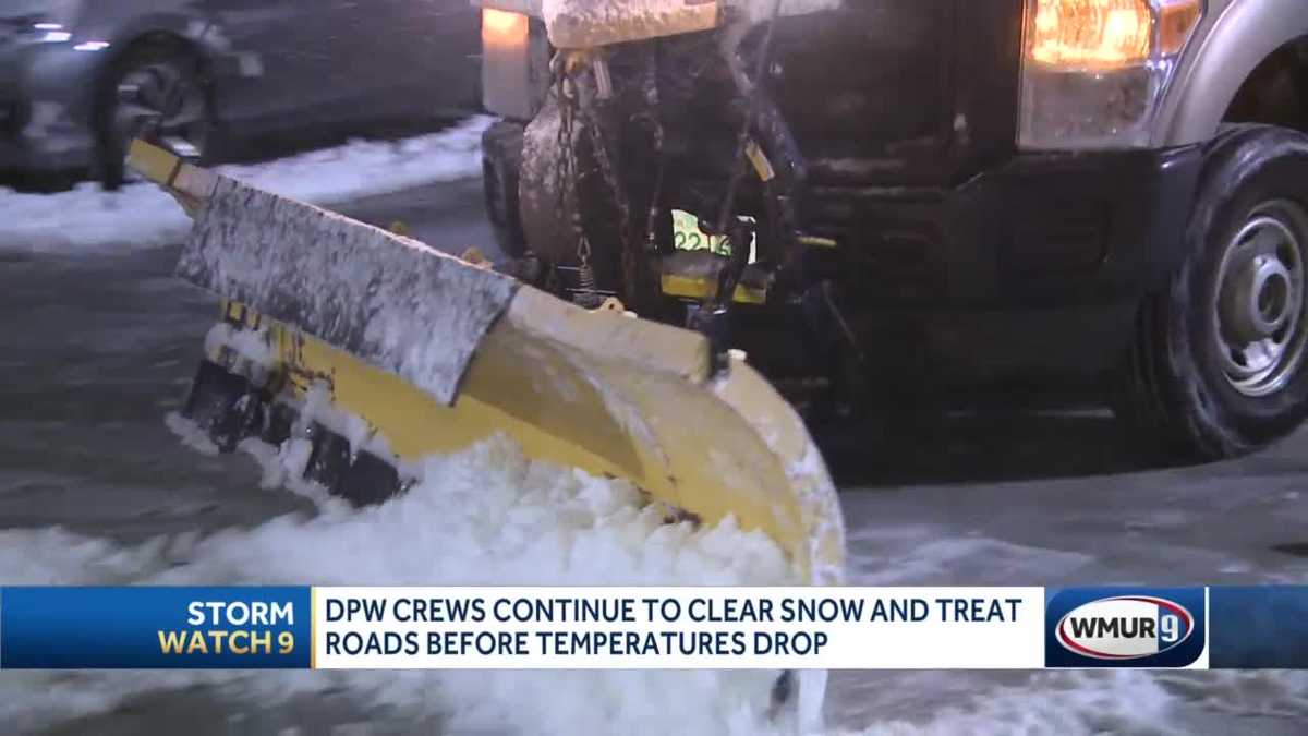 DPW crews continue snow cleanup before temperatures drop