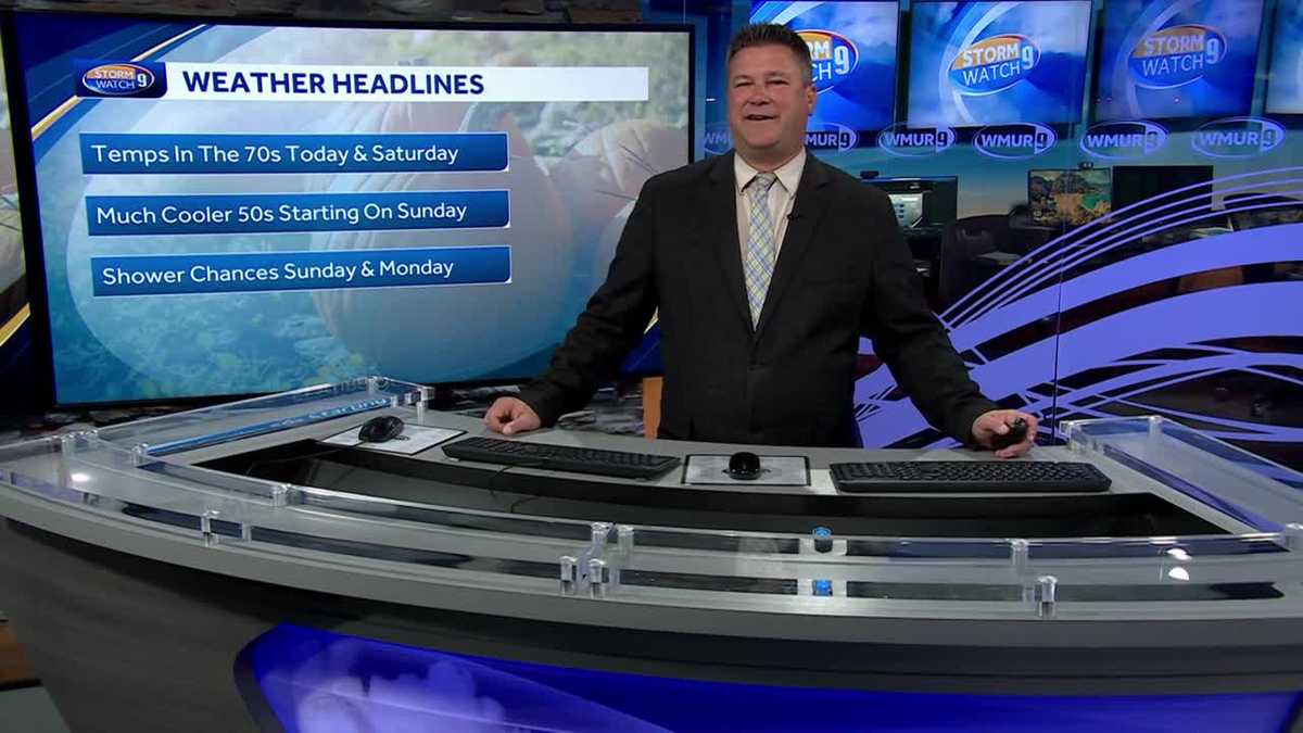 New Hampshire weather video Warm weather Friday, Saturday