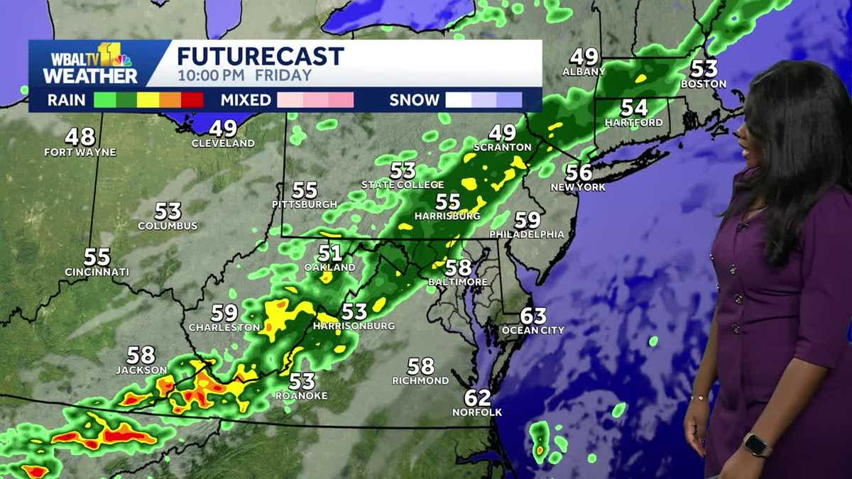 Maryland weather: Dalencia updates timeline for rain