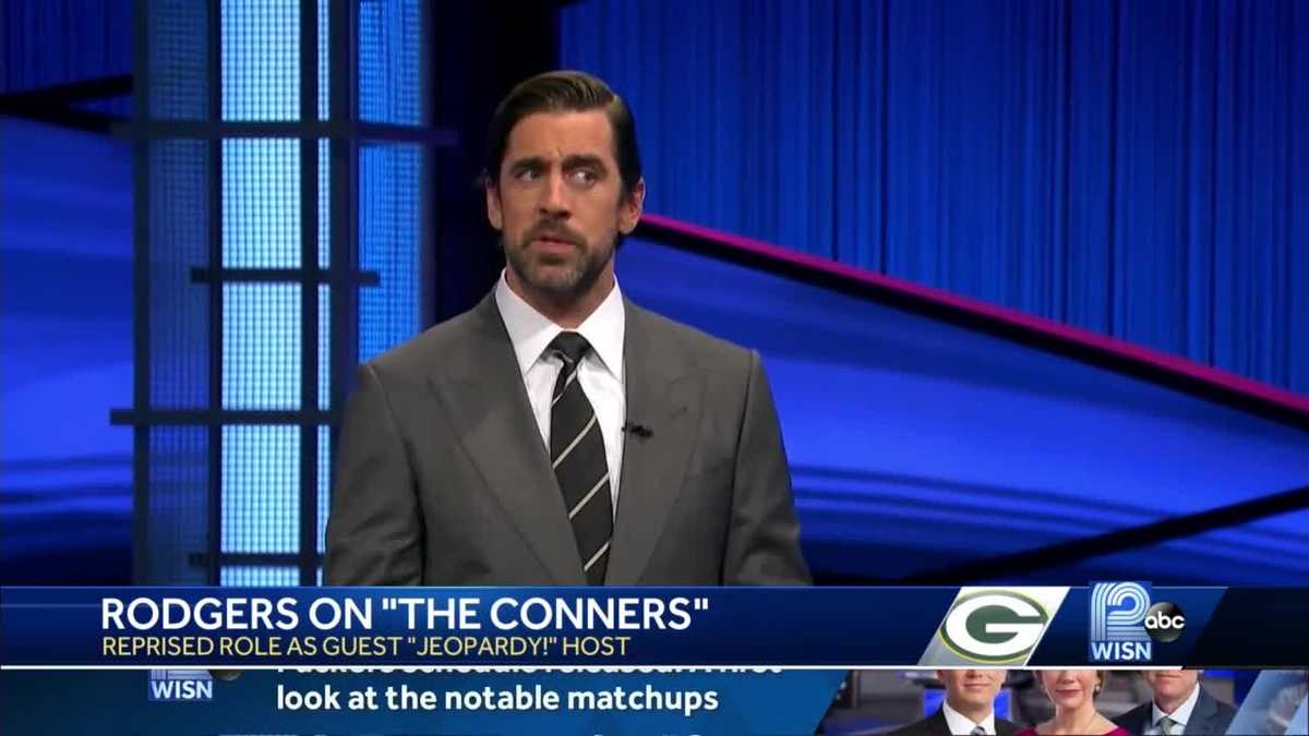 Aaron Rodgers Plays Jeopardy Host On The Conners