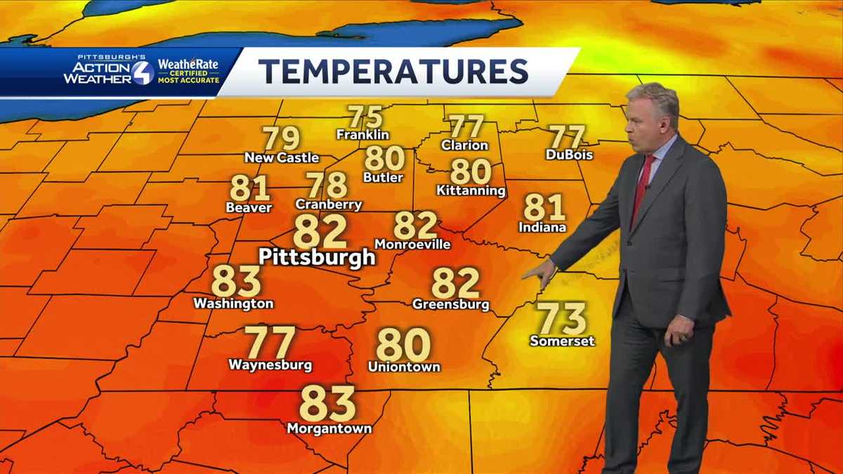 Beautiful weekend with temperatures in the 70s