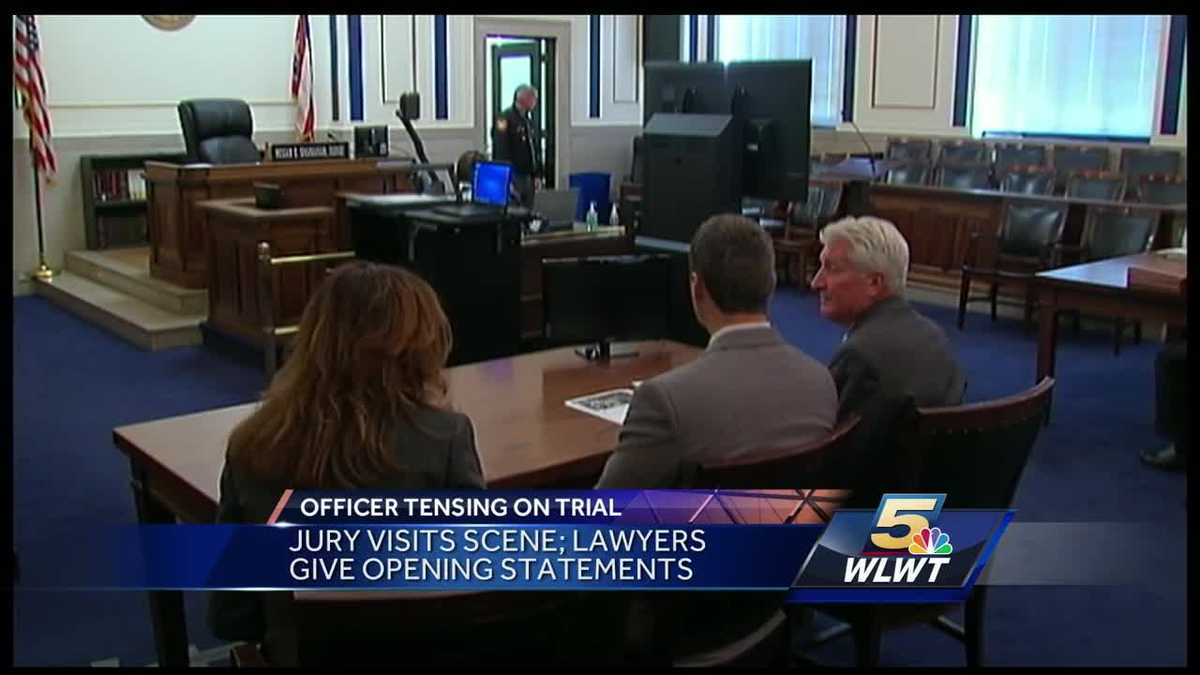 Tensing jury visits shooting scene Tuesday