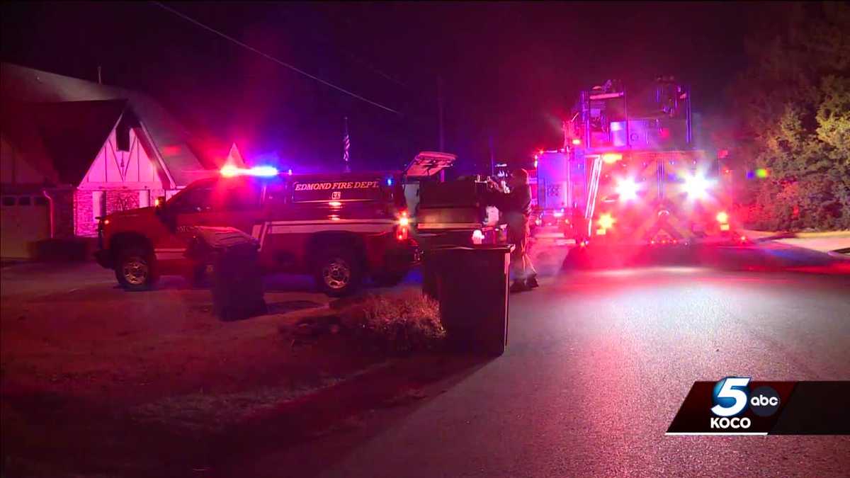 Edmond family escapes to safety after home catches fire overnight