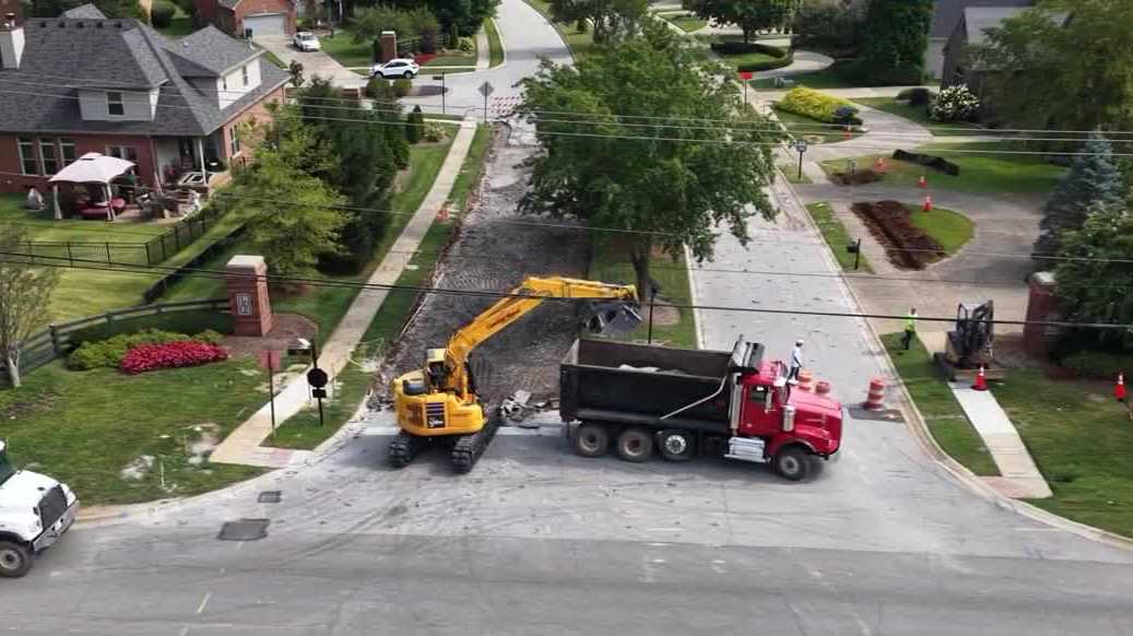 Construction of roundabout has east Louisville drivers pumping the brakes