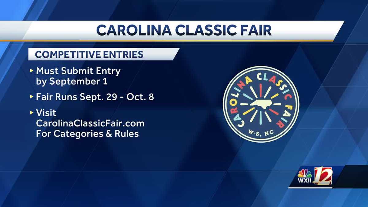 Carolina Classic Fair accepting competitive entries until September 1