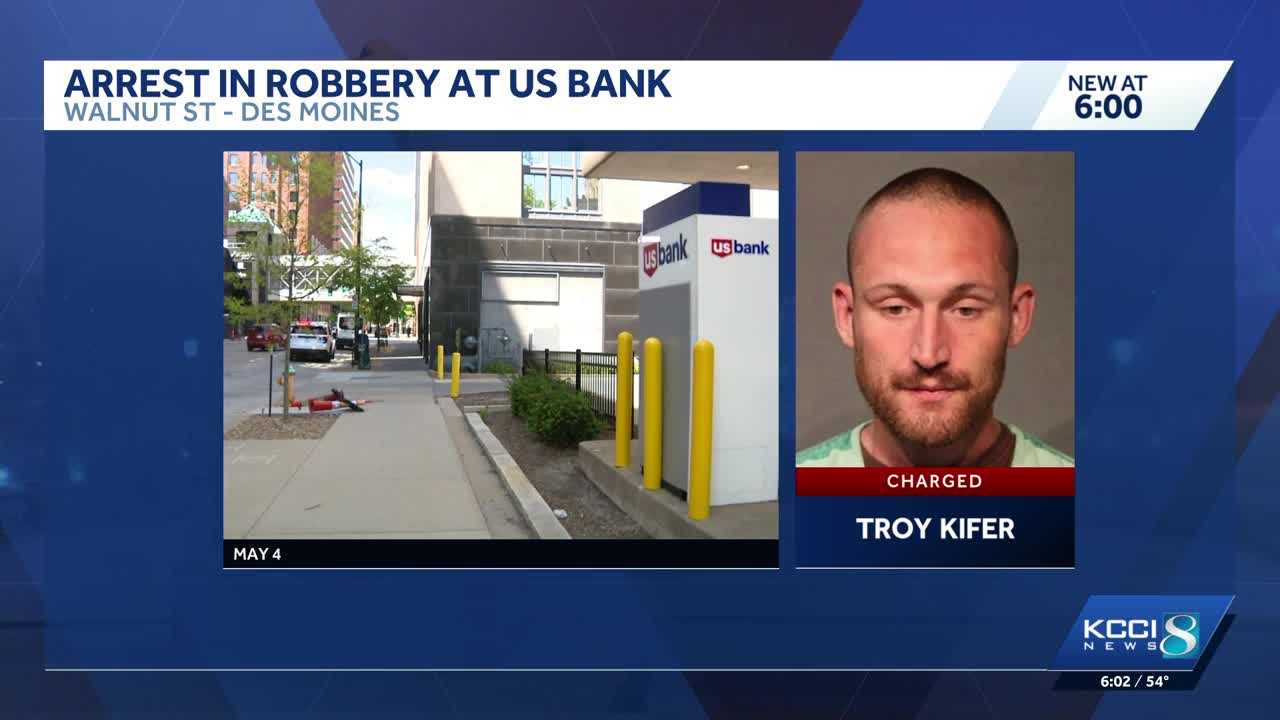 Des Moines police charge two men in separate May bank robberies