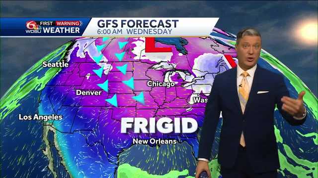 New Orleans forecast rain chance arctic freeze polar vortex - Vimarsana News
