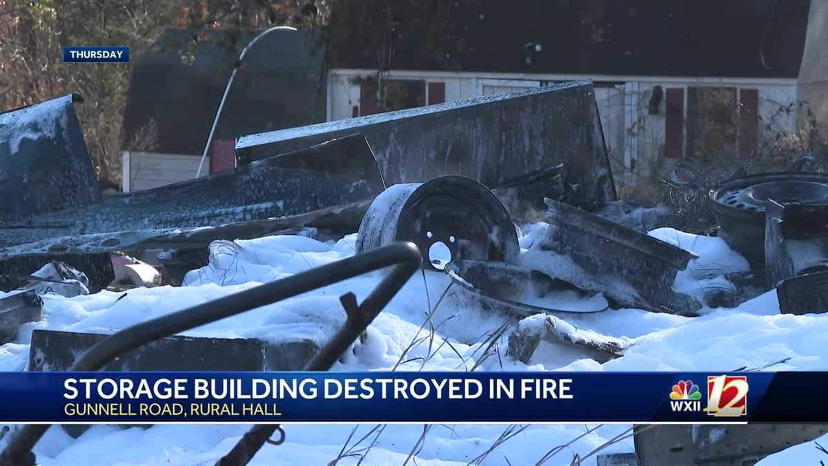 Rural Hall authorities investigating cause of storage building fire