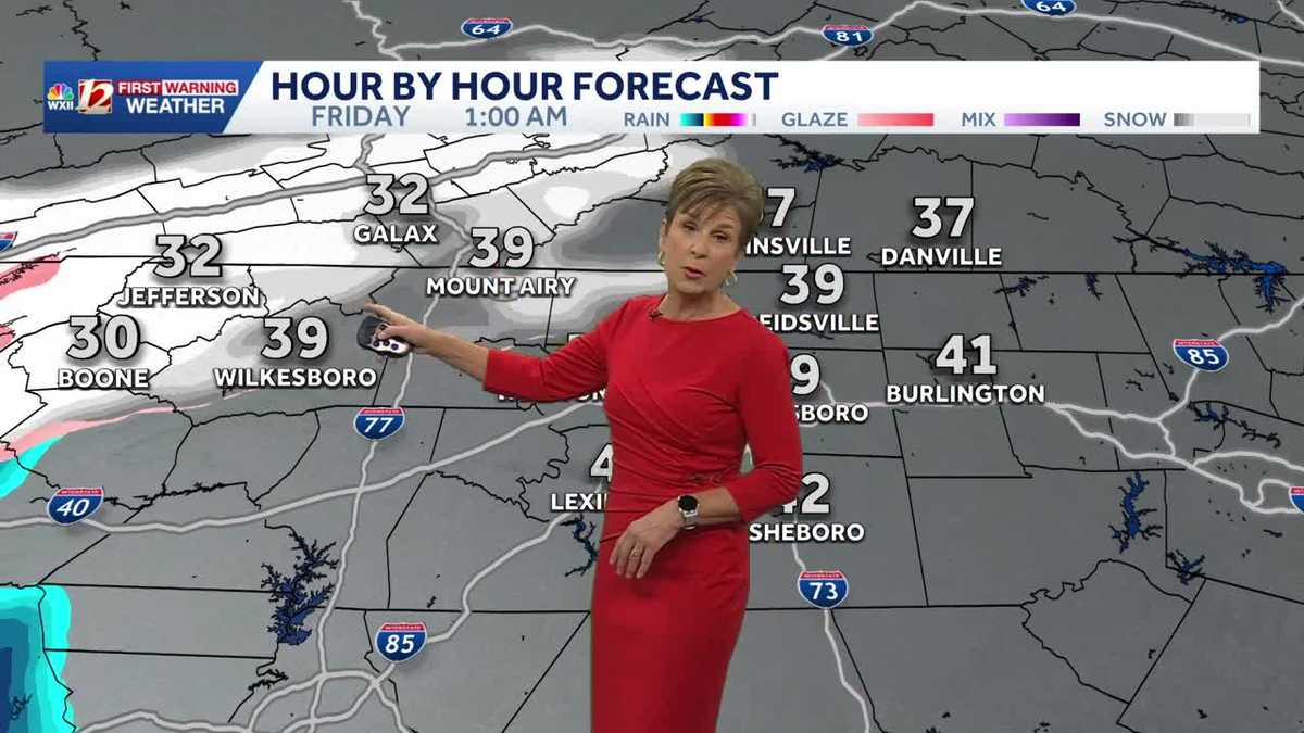 Wintry weather chances update