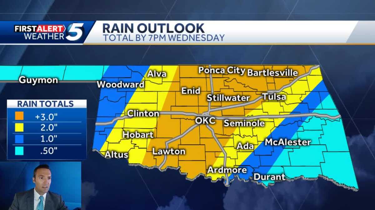 Record August rainfall possible for Oklahoma City