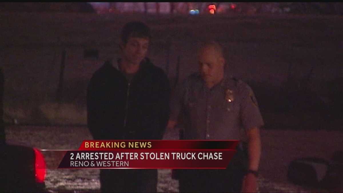 2 arrested after stolen truck chase