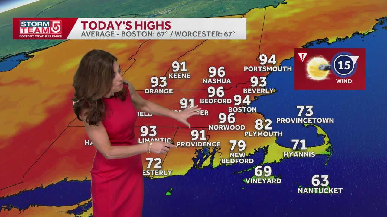 Video: Hot day with temps soaring into 90s