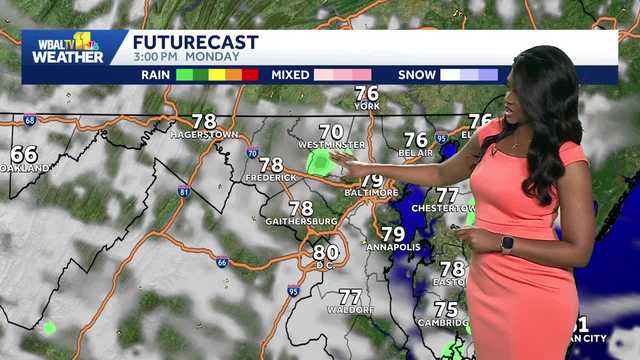 Clouds build this evening clearing overnight