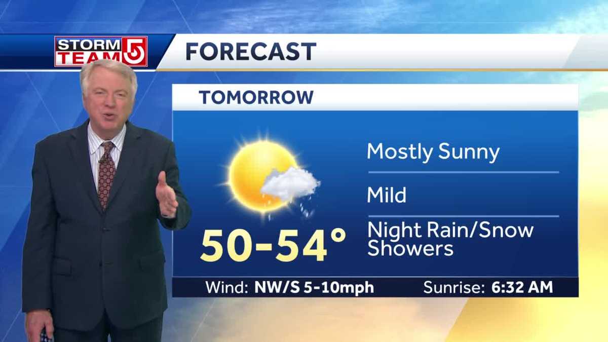 Video: Mostly sunny Wednesday ends with rain, snow showers