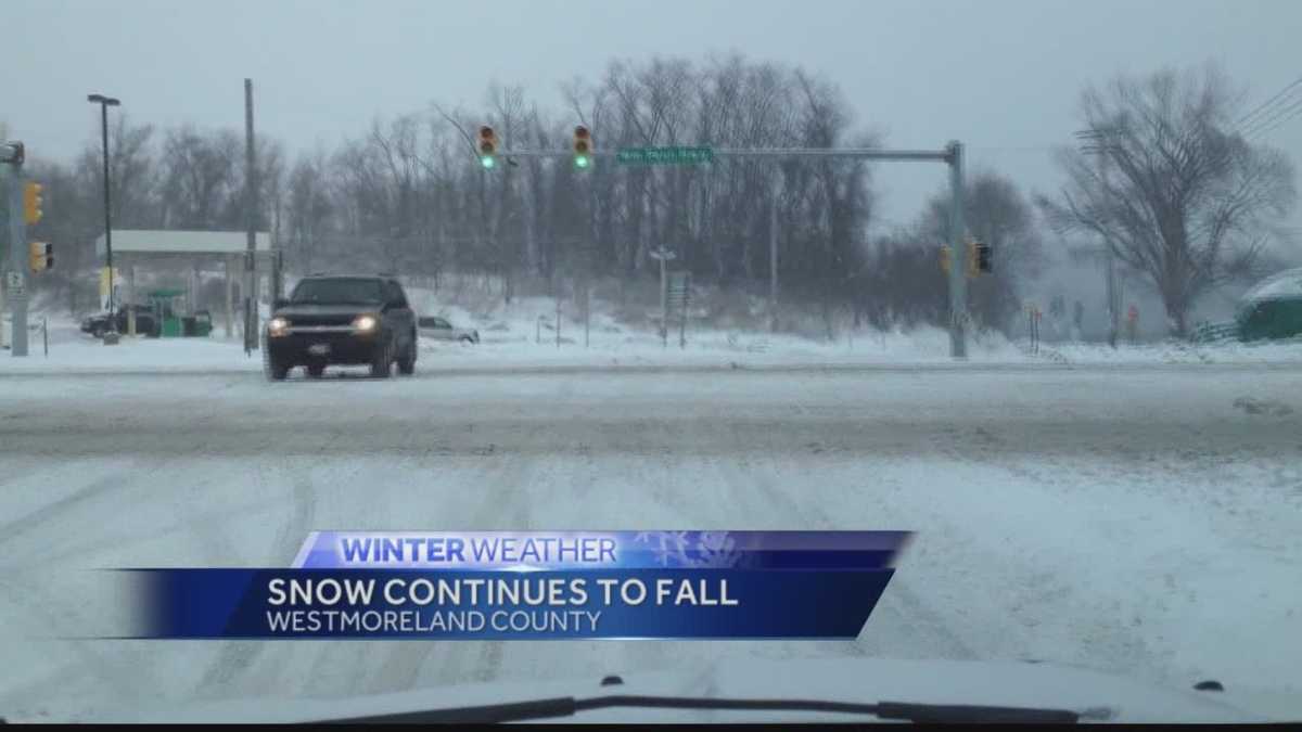Ray Petelin reports on snow in Westmoreland County