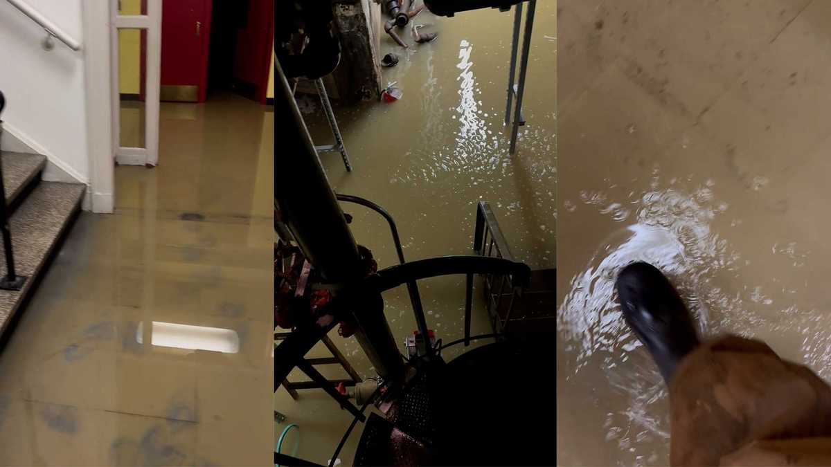 Water valve break shuts down Tremont Street in Boston, floods church