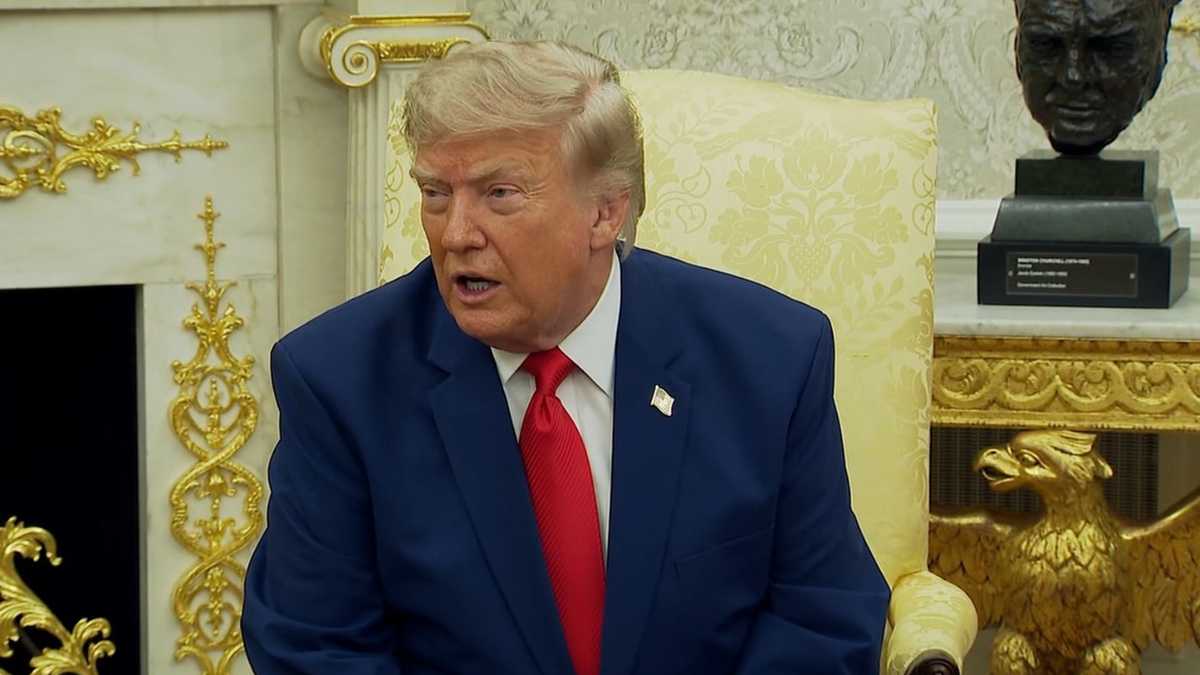 Trump says US will destroy a bridge or power plant for each Iranian attack in Strait of Hormuz