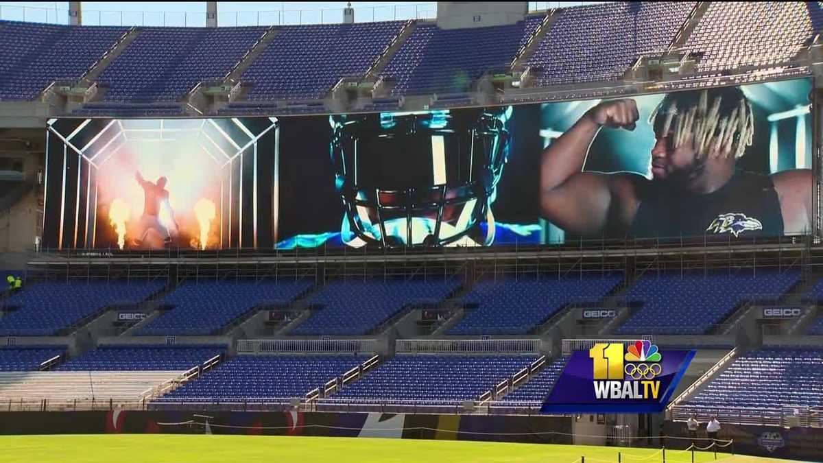 Video New video boards debut in Ravens home opener