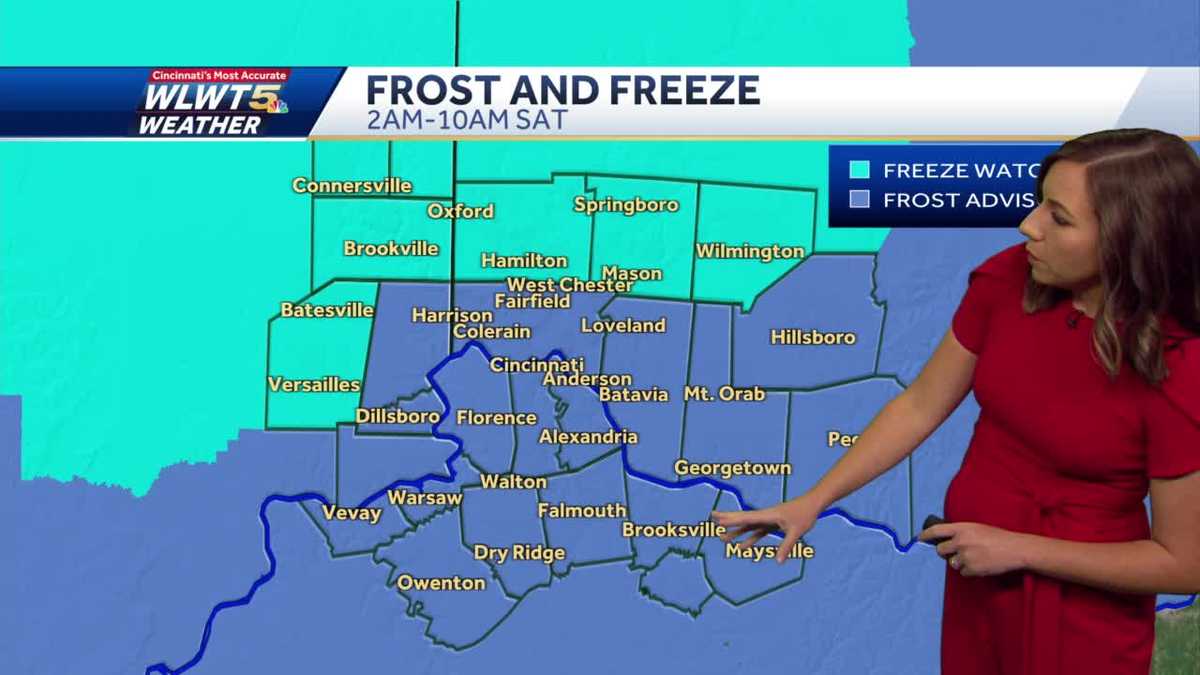 Weekend frost potential