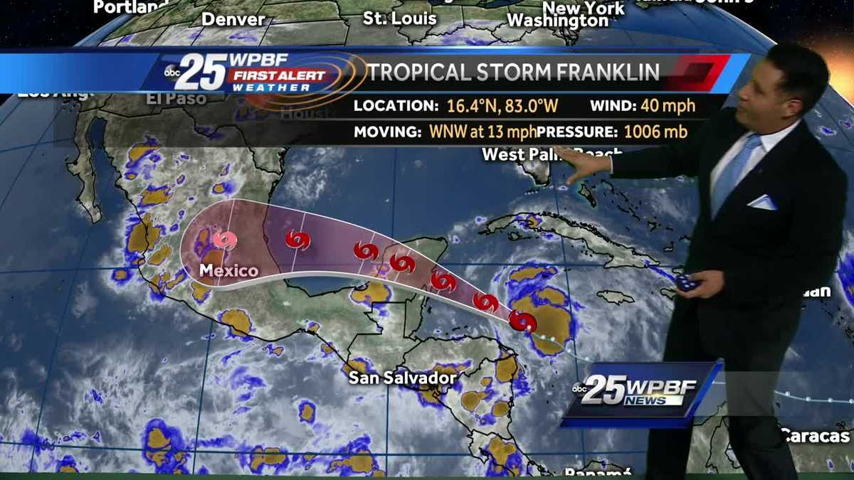 Tropical Storm Franklin forms in the Caribbean