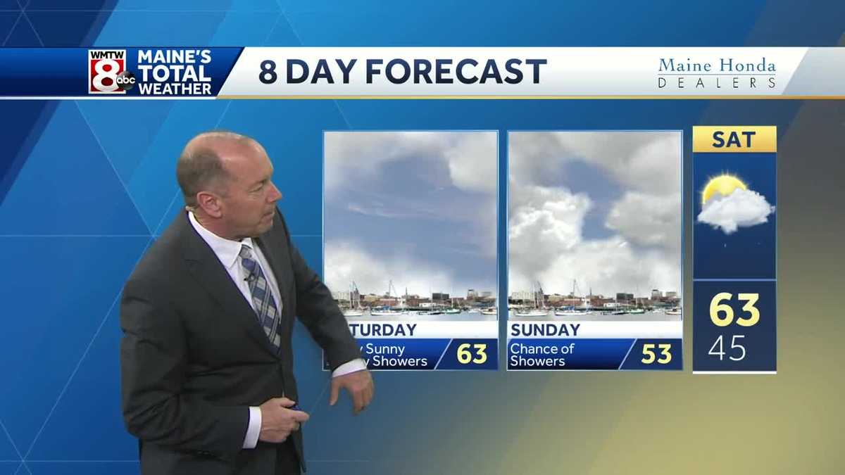 Clearing skies and seasonable temperatures through the night