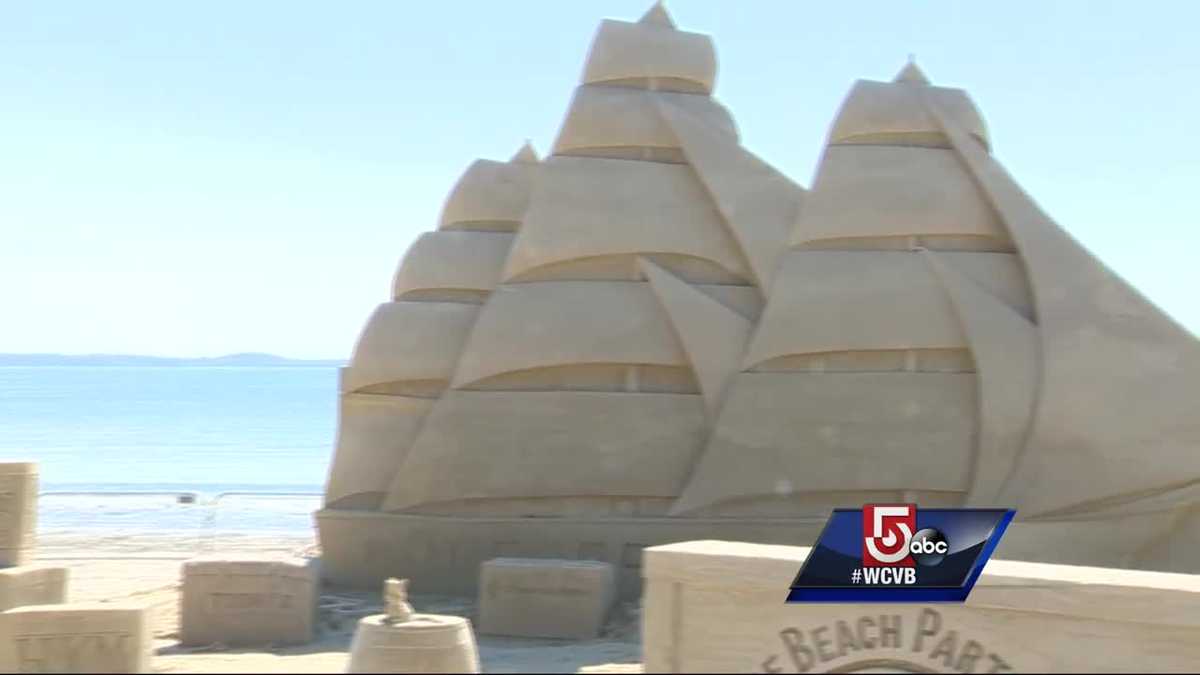 International sand castle contest gets underway at Revere Beach