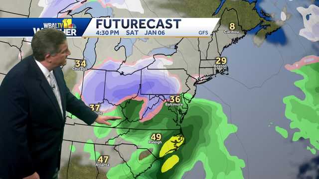 Partly cloudy and breezy today, winter weather for weekend