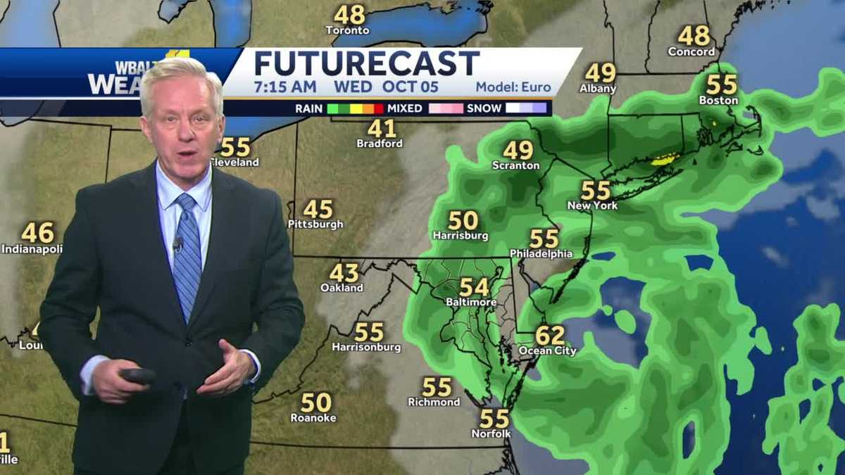 Showers Wednesday morning, but clear out by the afternoon