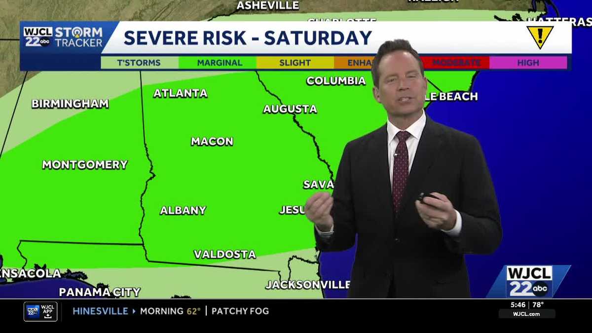 Savannah: Tracking thunderstorm chances, big temperature swing - WJCL
