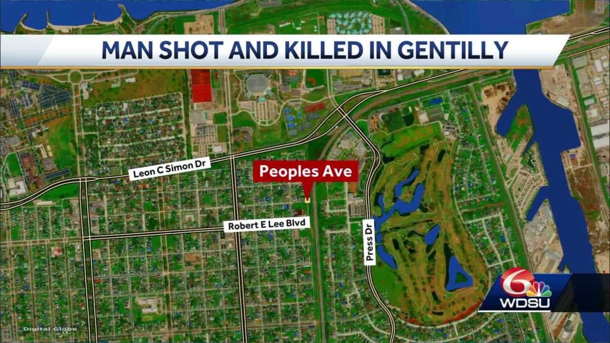 New Orleans Pontchartrain Park man gunshot wounds train tracks