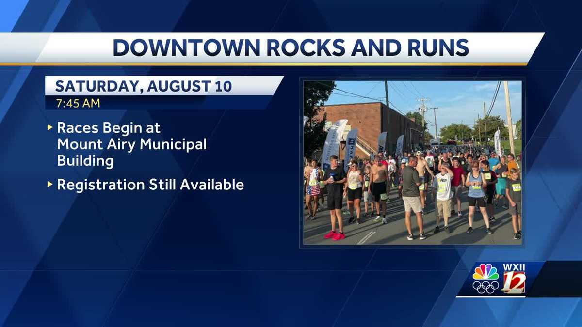Mount Airy's downtown Rocks and Runs returns on Saturday
