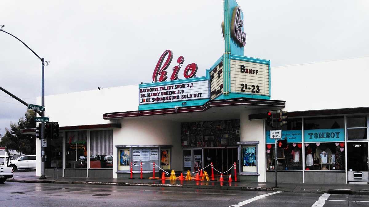 Santa Cruz Rio Theater crash cleanup beings