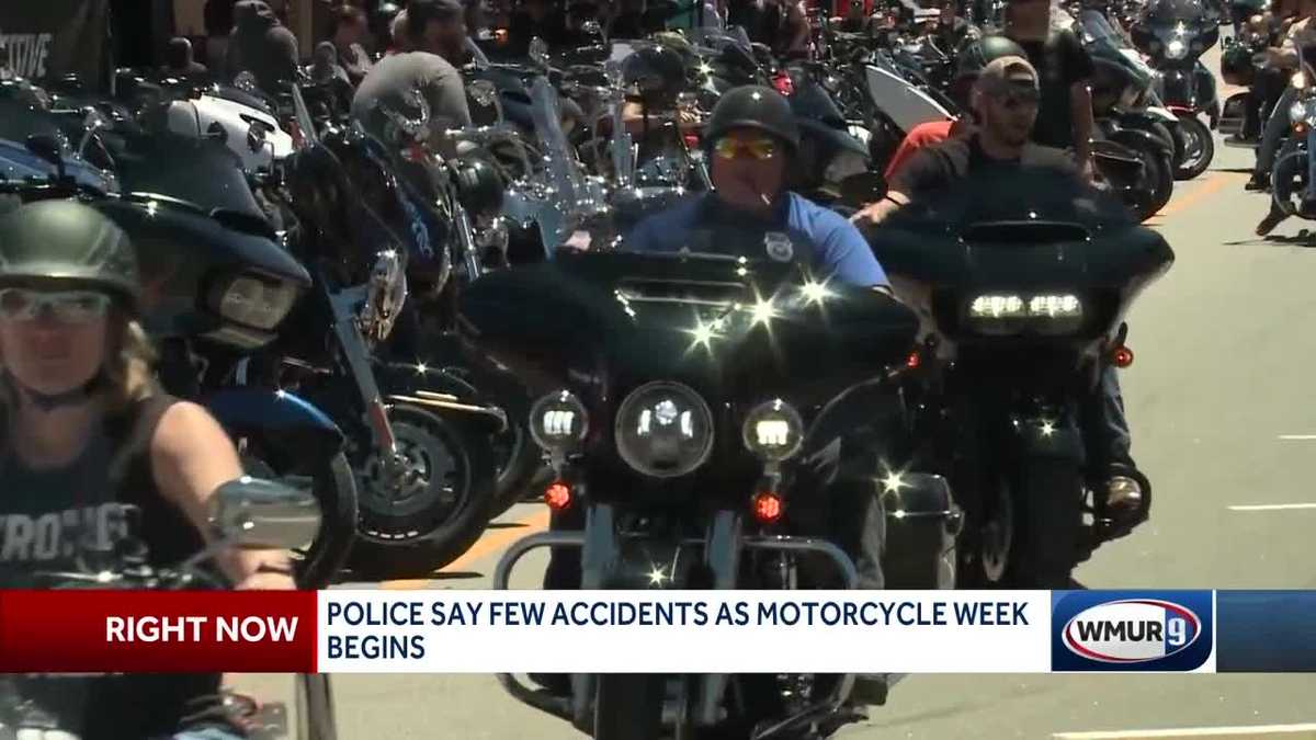 Few crashes during first days of Laconia Motorcycle Week