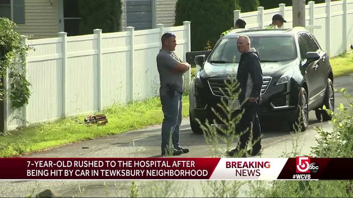 Child rushed to hospital after being hit by car in Tewksbury