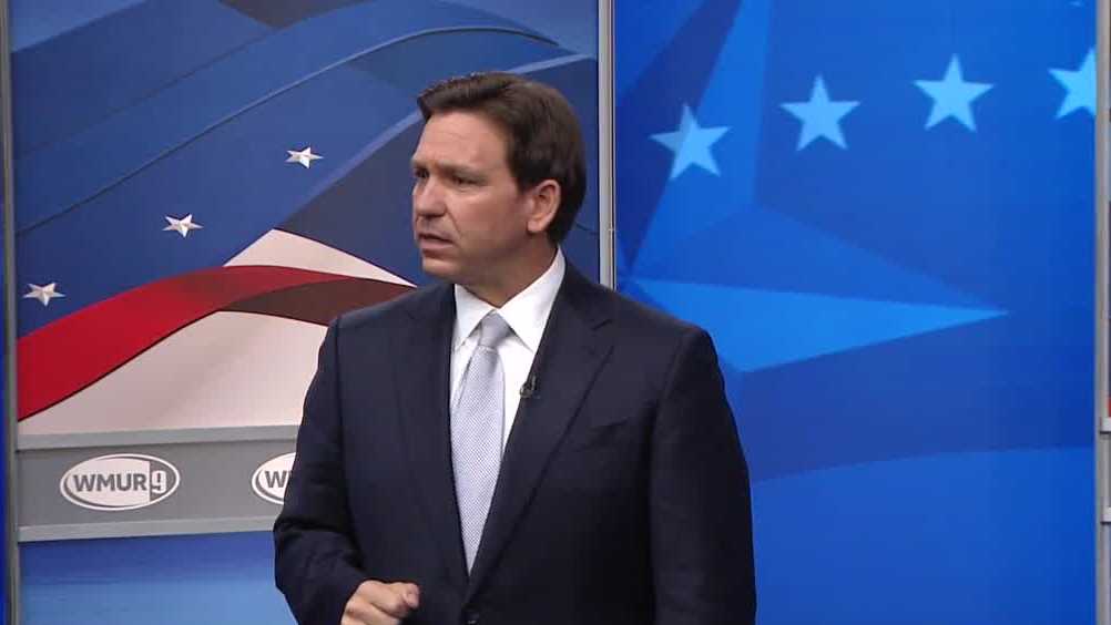 DeSantis answers questions from NH voters on Trump, gun rights