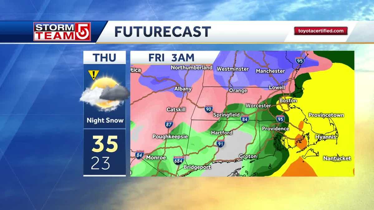 Video: First snow of season on the way