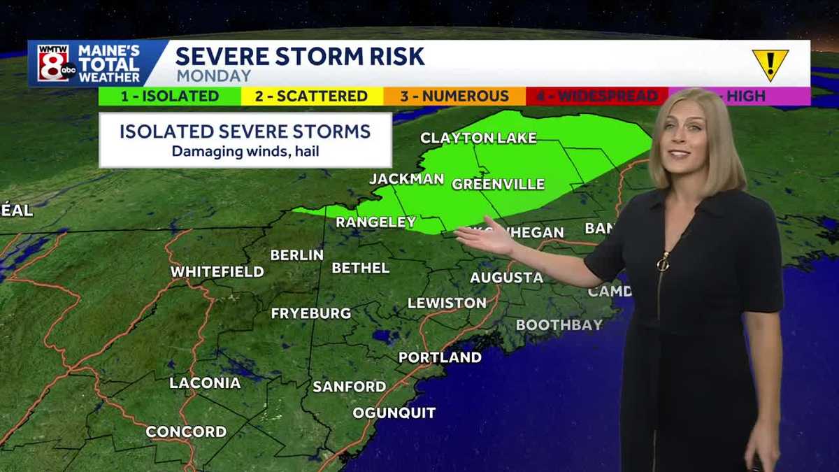 Mostly sunny with a stray shower or thunderstorm