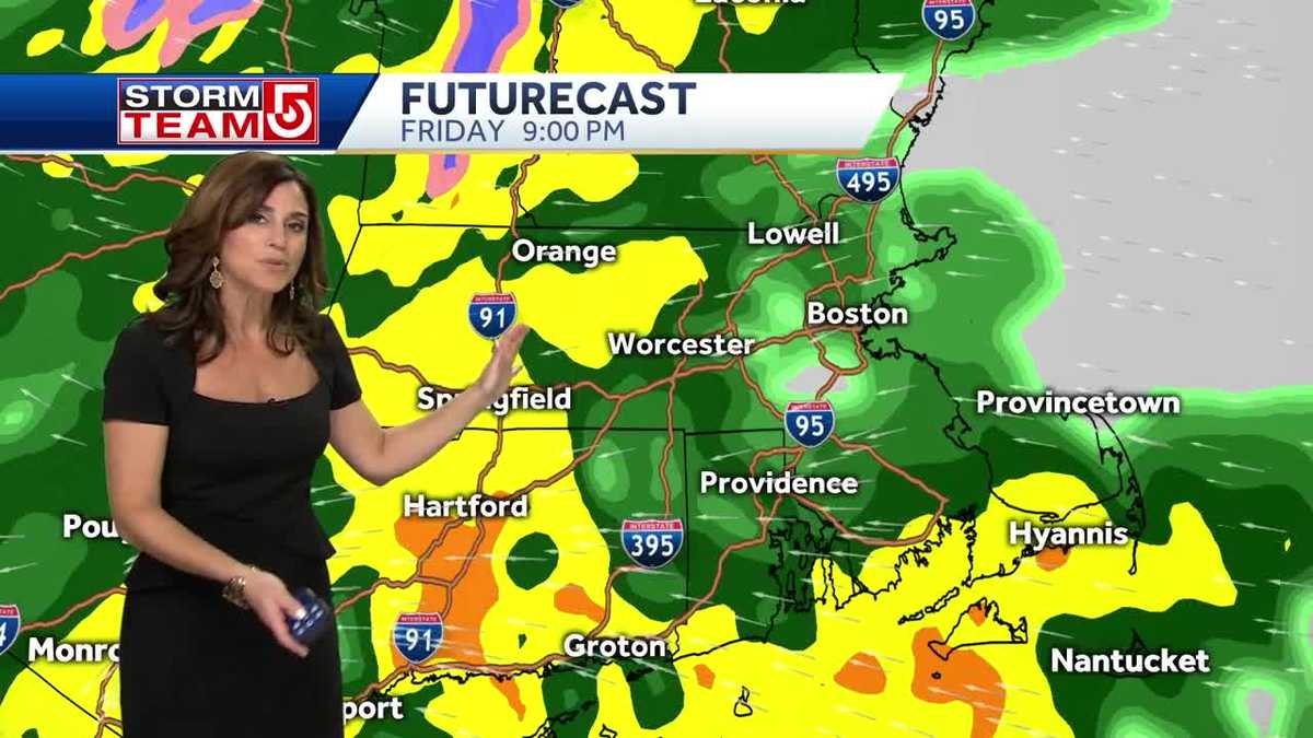 Video: Heavy rain moving in Friday night