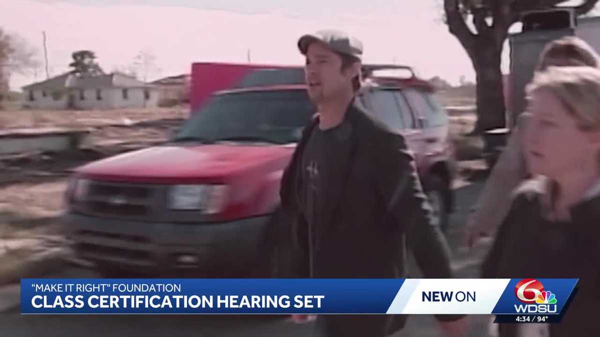 New Orleans class certification hearing underway in Brad Pitt foundation lawsuit