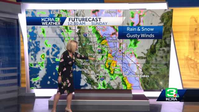 Rain & Snow By Evening in Northern California