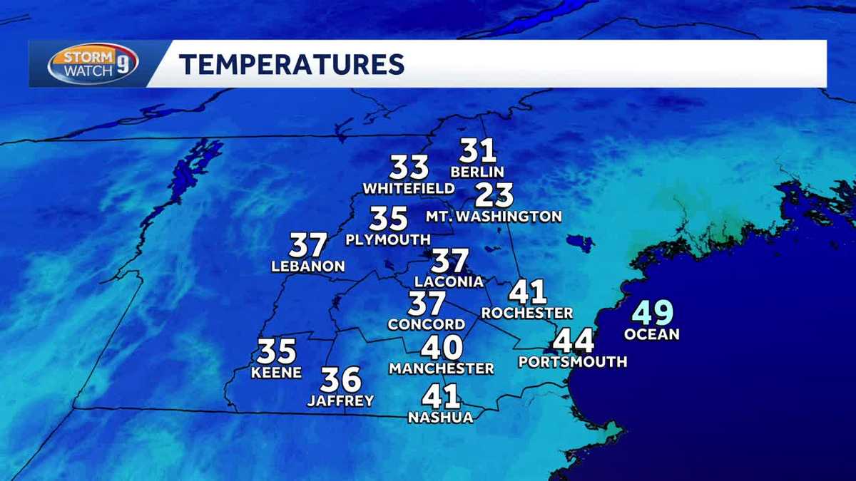Video: Cool, dry weekend ahead in New Hampshire